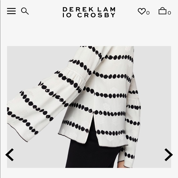 Dereklam 10 Crosby V-Neck Long sleeve blouse - Picture 3 of 6